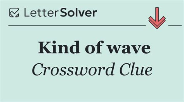 Kind of wave in math crossword clue answer
