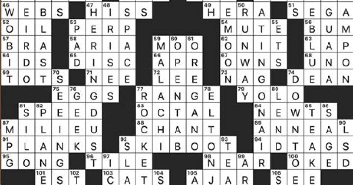 Like a stereotypical bouncer Crossword Clue