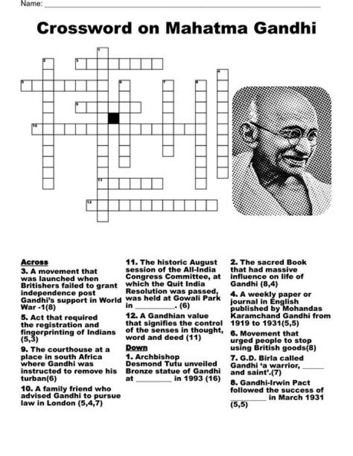 Like the writing of Chinua Achebe and Mahatma Gandhi crossword clue answer