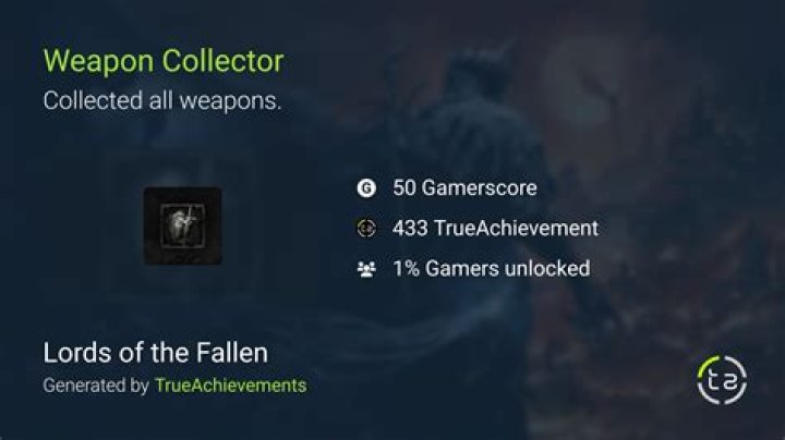 Lords of the Fallen – Weapon Collector List