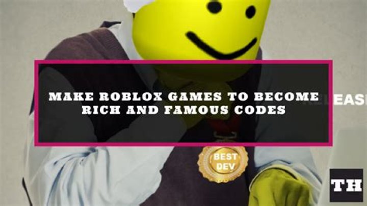 Make Roblox Games To Become Rich and Famous Codes (June 2024)