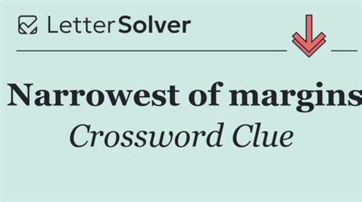 Margins crossword clue answer