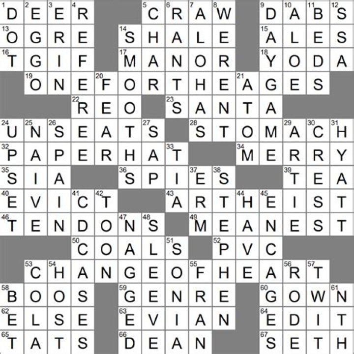 Merlin was one, some say crossword clue answer