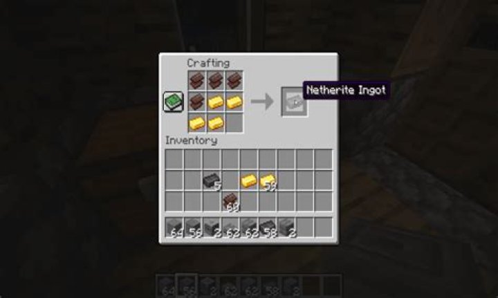 Minecraft Crafting Guide: How to make Netherite Ingots