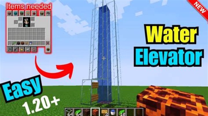 How To Make Soul Sand Water Elevator In Minecraft