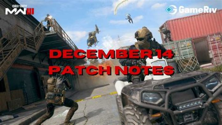 Modern Warfare 3 & Warzone 2.0 December 14 Patch Notes