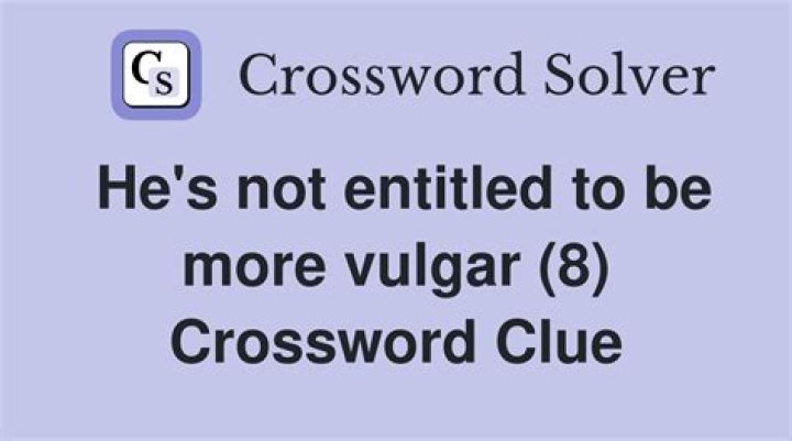 More vulgar Crossword Clue and Answer