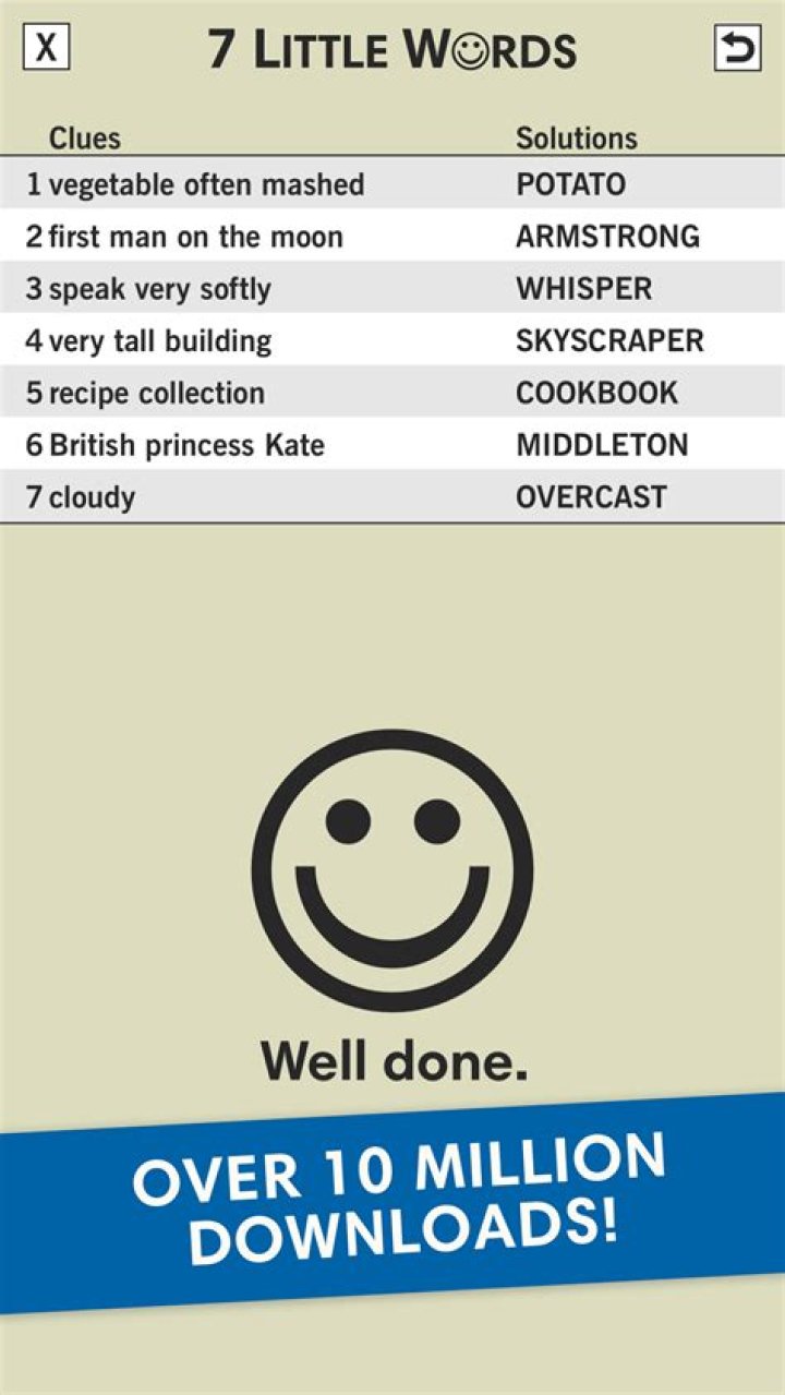 Most unctuous 7 Little Words answer