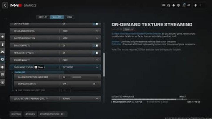Call Of Duty: Warzone - On Demand Texture Streaming
