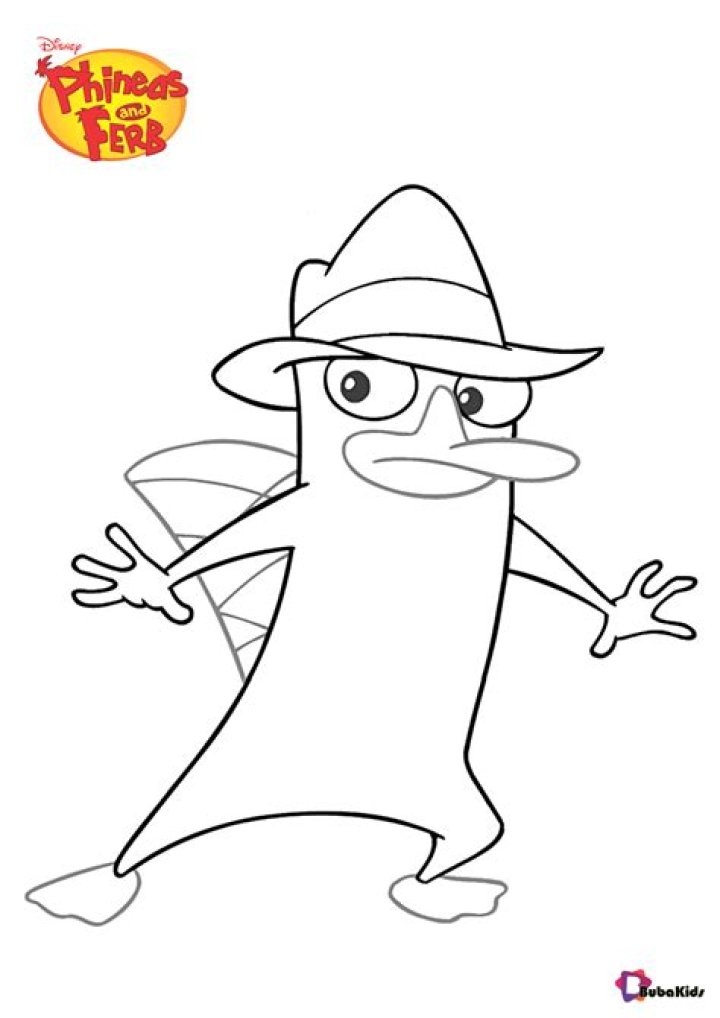 Perry The Platypus Coloring - Phineas And Ferb Games