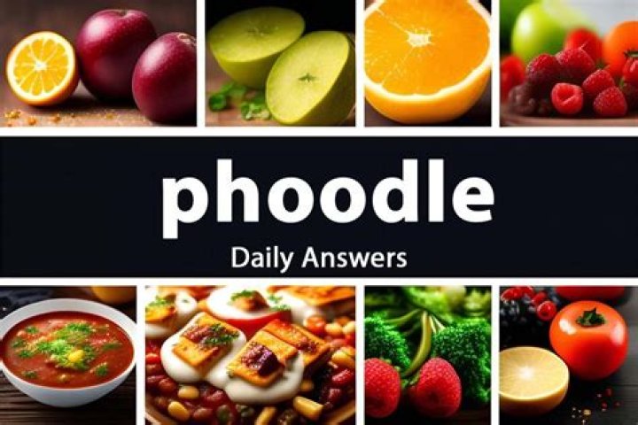 Phoodle Word Answer Today - Tuesday October 31 2023