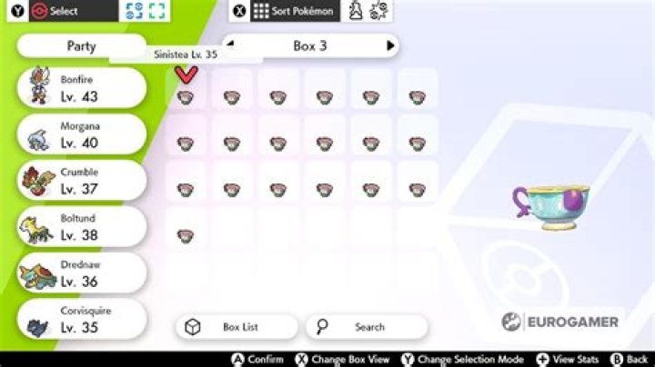 Pokémon Sword and Shield Sinistea evolution method: how to evolve Sinistea into Polteageist with the Cracked Pot or Chipped Pot, including Phony Form and Antique Form Sinistea explained