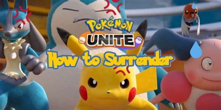 How To Surrender Match In Pokemon Unite