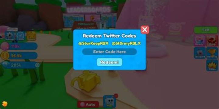 Roblox Bubble Gum Clicker codes