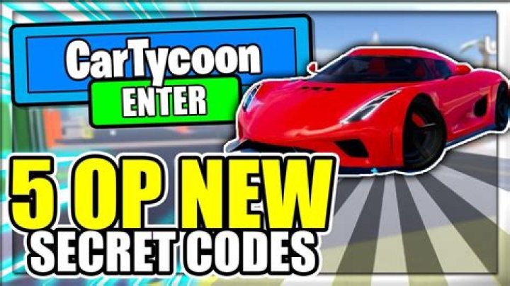 Roblox Car Tycoon Codes (July 2021)