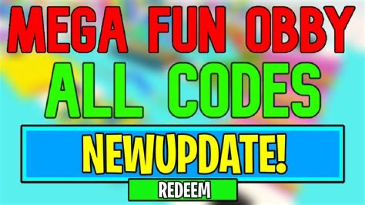 Roblox Mega Fun Obby Codes (January 2022)
