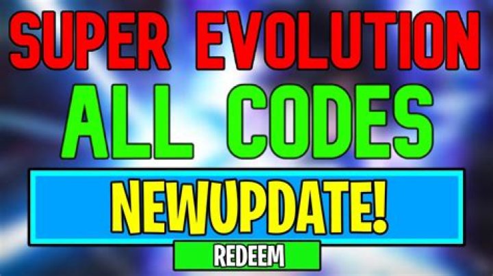 Roblox Super Evolution Codes July 2021