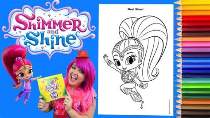 Shimmer And Shine Pencil Coloring