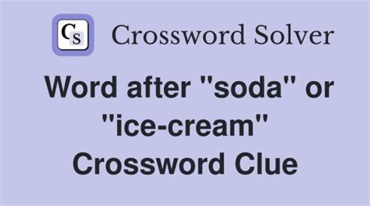 Soda effect Crossword Clue and Answer
