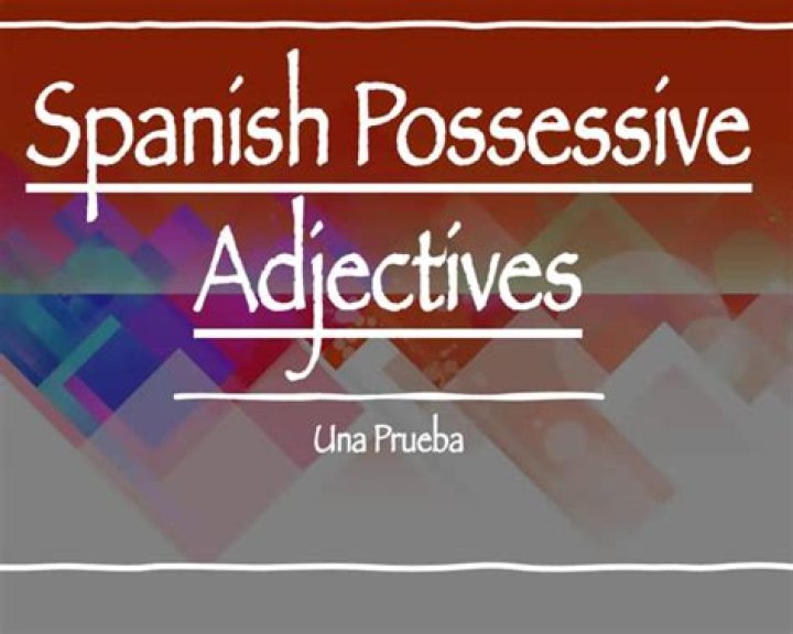 Spanish Possessive Adjectives Quiz