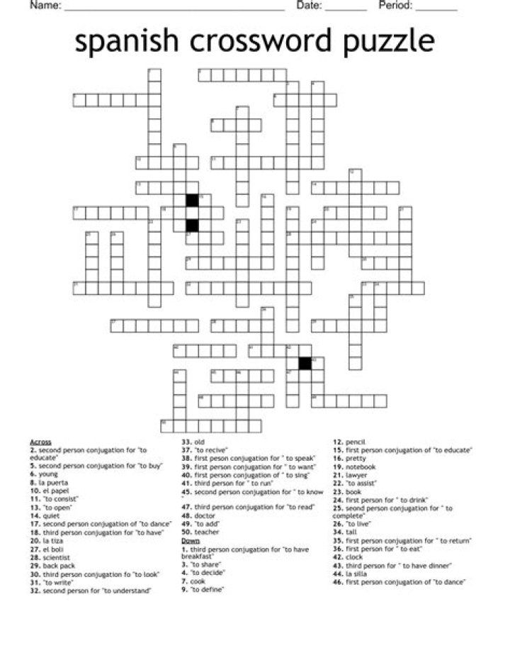 Spanish precise crossword clue answer