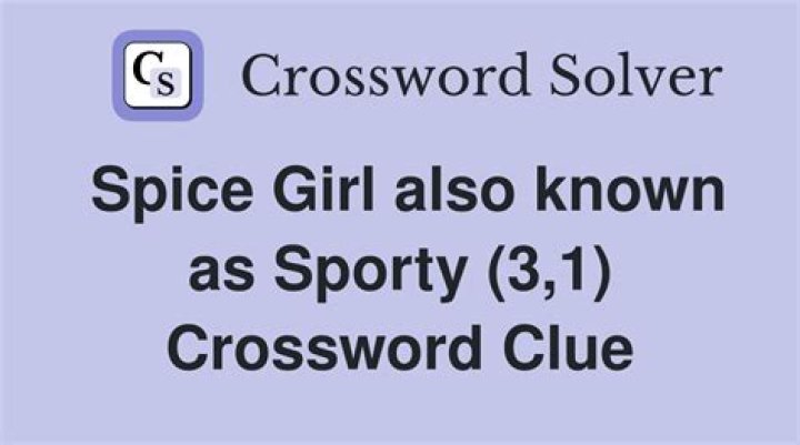 Sporty Spice of the Spice Girls crossword clue answer