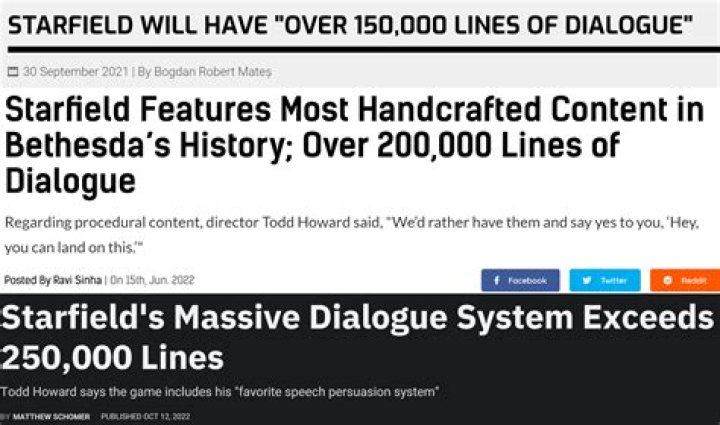 Starfield Has Over 150,000 Lines of Dialogue