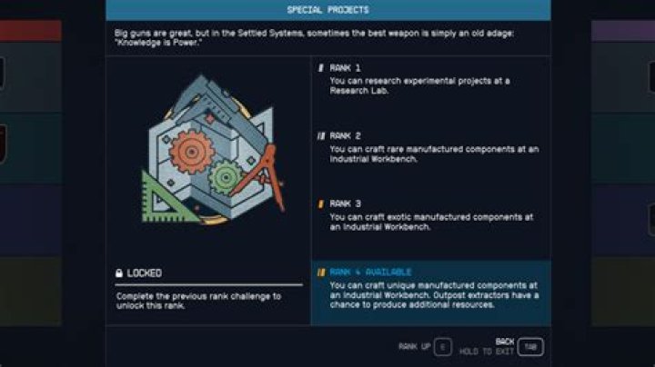 Starfield Special Projects Leveling Guide | How to Craft Uncommon, Rare, and Exotic Manufactured Components