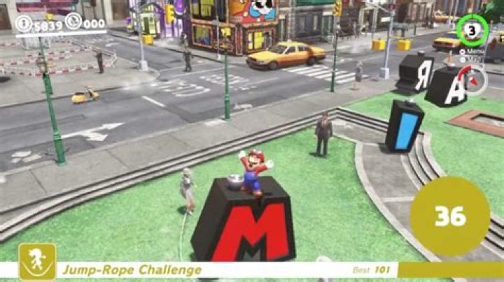 Super Mario Odyssey players are glitching their way to the top of the jump rope leaderboards