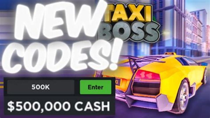 Taxi Boss Codes Roblox (June 2022)