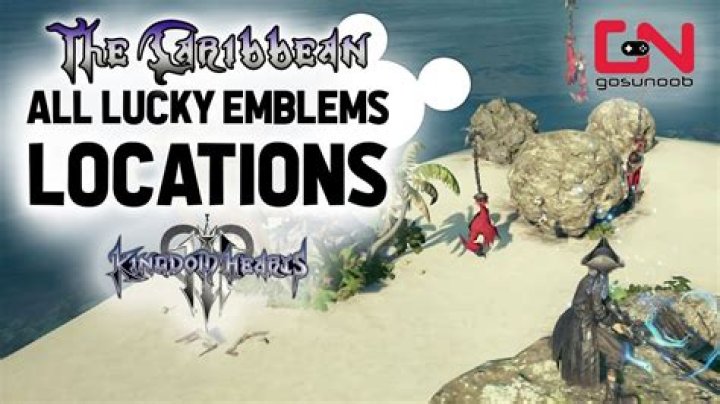 Kingdom Hearts 3: The Caribbean Lucky Emblems Locations