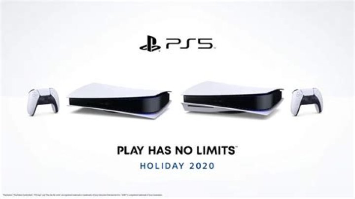 The PlayStation 5 Shown Laying Horizontally 