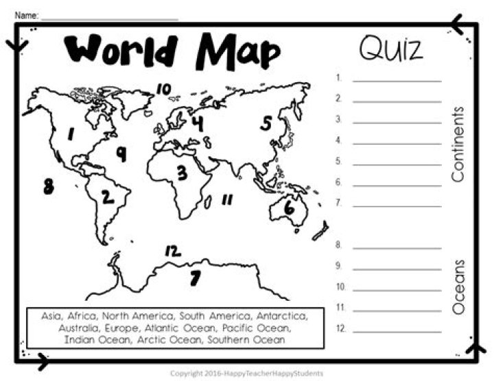The World Oceans Quiz