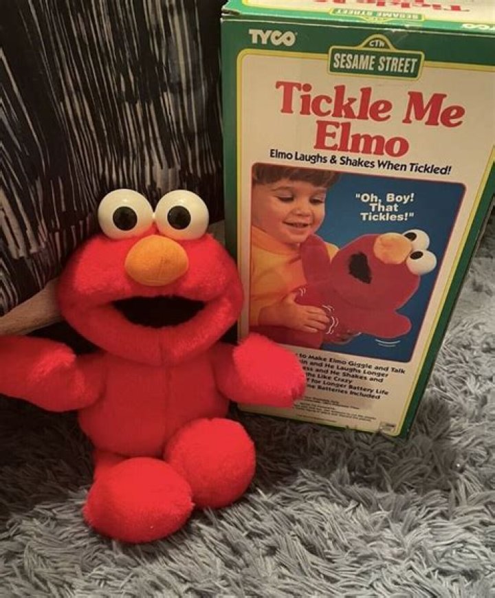 Tickle Me Elmo, in 1996 crossword clue answer