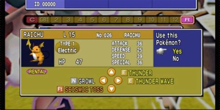 Top 15 Rental Pokémon in Pokémon Stadium