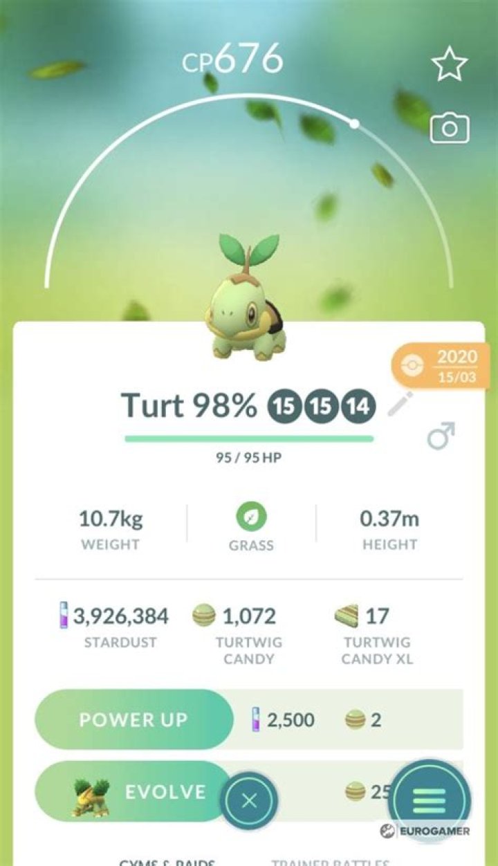 Turtwig 100% perfect IV stats, shiny Turtwig in Pokémon Go explained