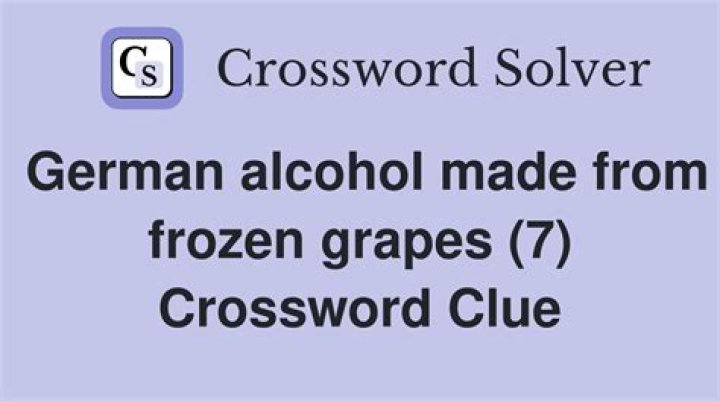 Vineyard products made with frozen grapes crossword clue answer