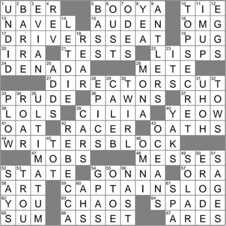 What a great surprise! crossword clue answer