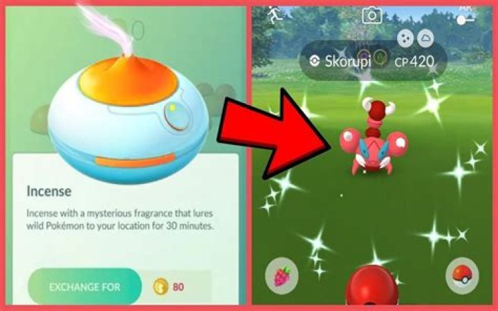 What does orange incense do in Pokémon Go?