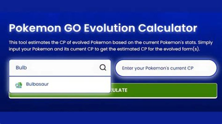 What is a Pokémon Go evolution calculator?
