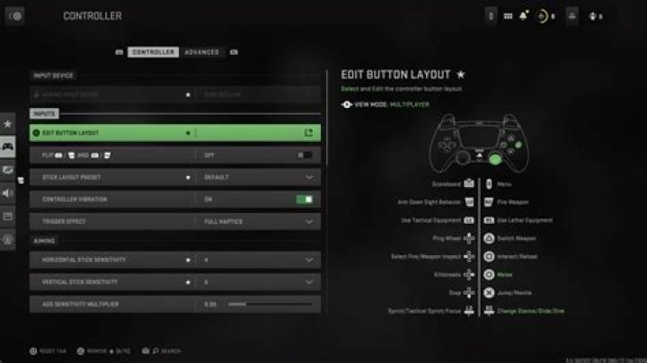 What is the best controller setting for MW2?