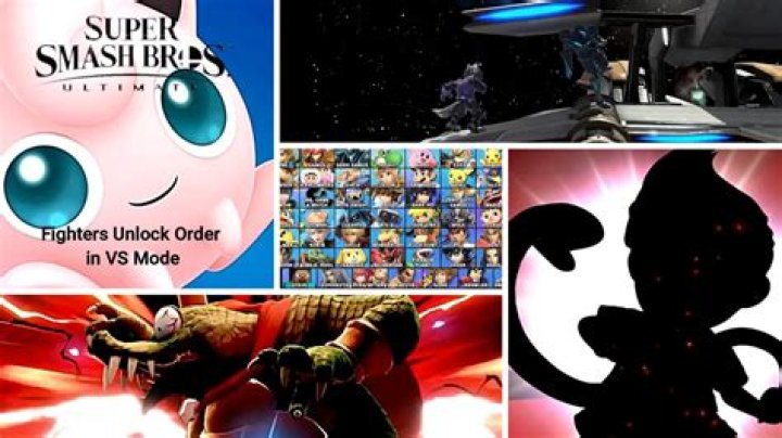 What is the unlock order in Super Smash Bros. Ultimate?