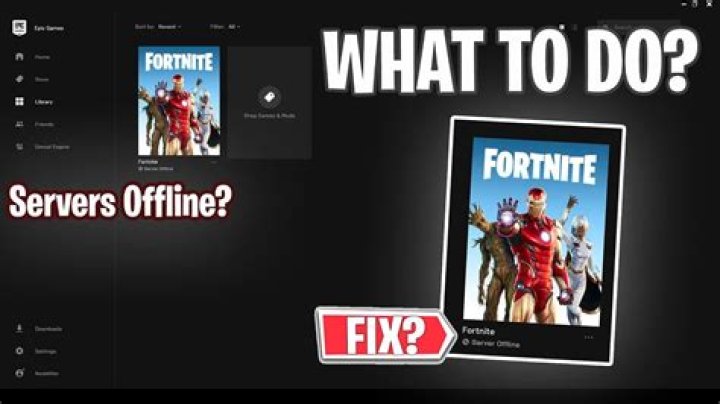 What to do when Fortnite says server offline