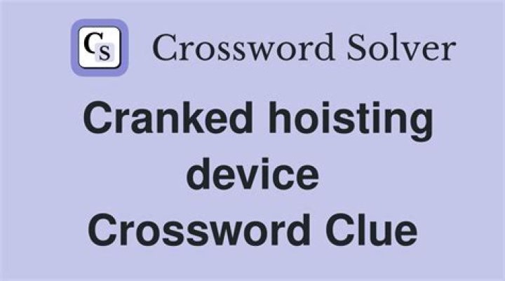 Wheel for hoisting things crossword clue answer