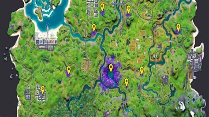 Where to destroy Alien trees in Fortnite Chapter 2 Season 7 Week 6 ?