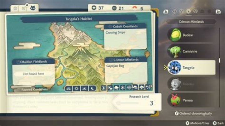 Where to find the Pokémon covered in herbs in Pokémon Legends: Arceus