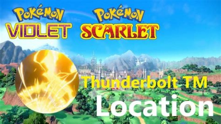 Where to find the Thunderbolt TM in Pokémon Scarlet and Violet