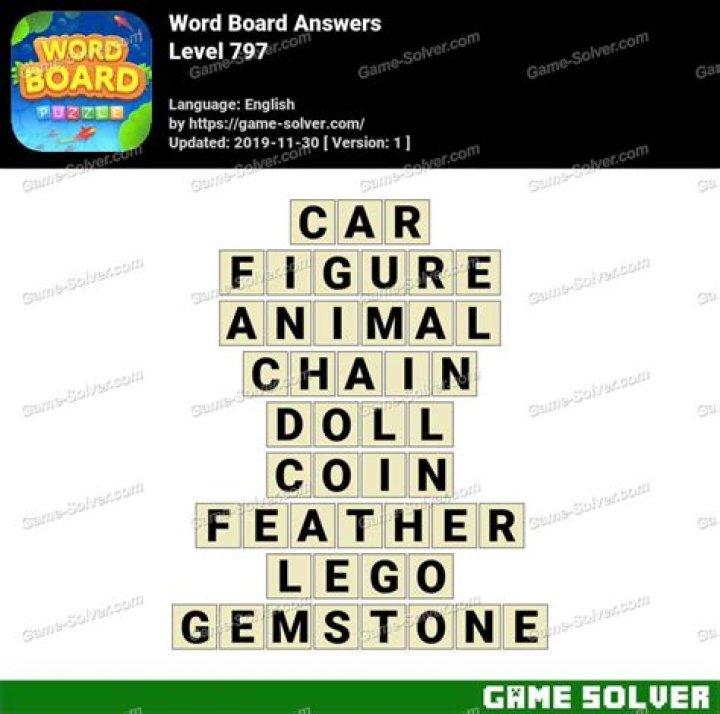 Word Blocks Level 797 Answers • Game Solver