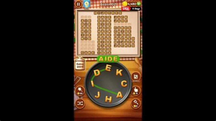 Word Cookies Phenomenal Chef-Acorn Level 6 Answers • Game Solver