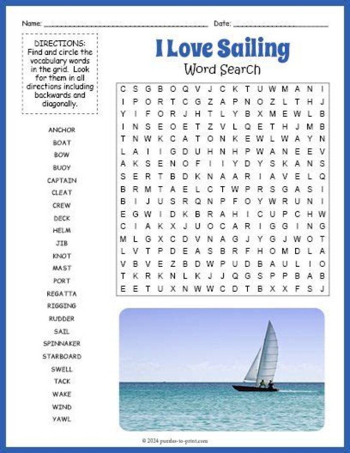 Word Search Pro 44 sailboat life Answers • Game Solver